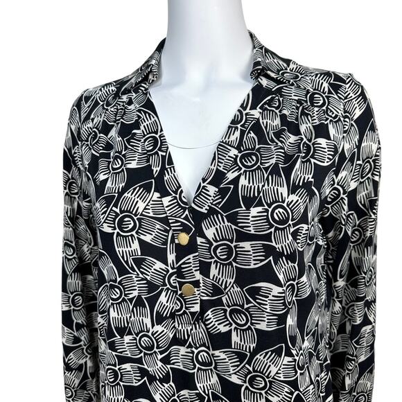 DVF Diane Von Furstenberg Silk Floral Pocketed V-neck Dress 8 - Picture 2 of 11